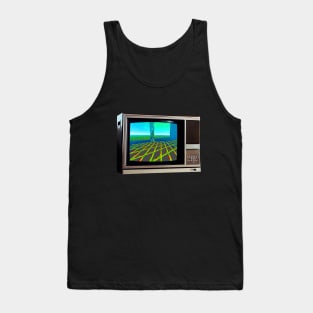 TV SET / PIXEL GRID #3 Tank Top